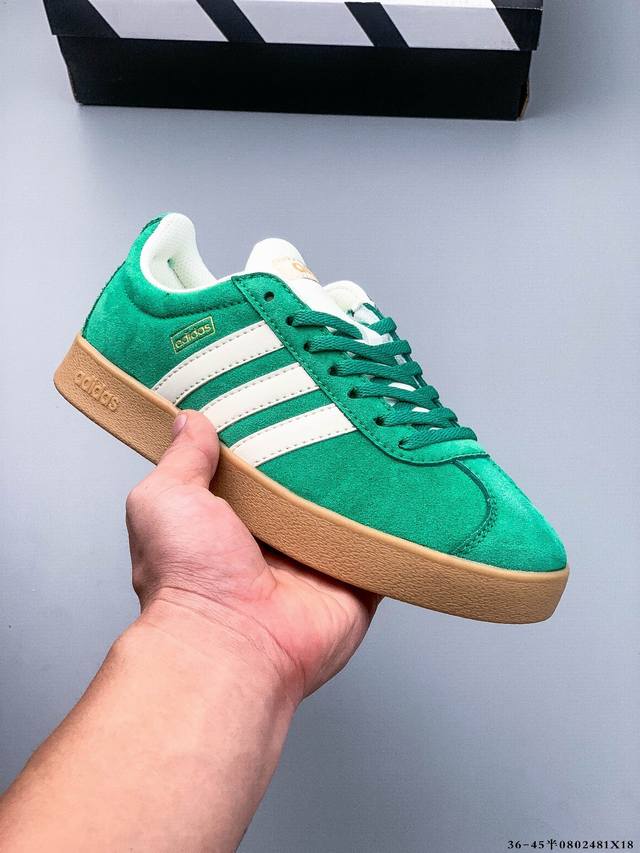 Adidas Neo Vl Court 2.0 Trefoil fashionable sneakers, T-toe, slip-resistant, wea