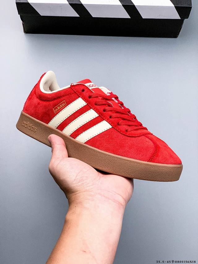 Adidas Neo Vl Court 2.0 Trefoil fashionable sneakers, T-toe, slip-resistant, we