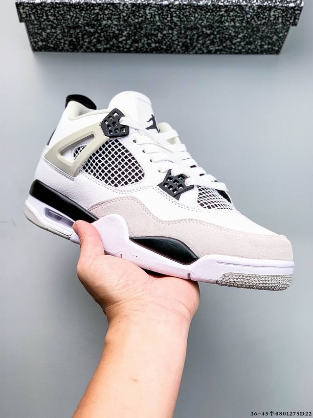 Authentic second-layer label! Air Jordan 4 mid-top retro, casual, and athletic