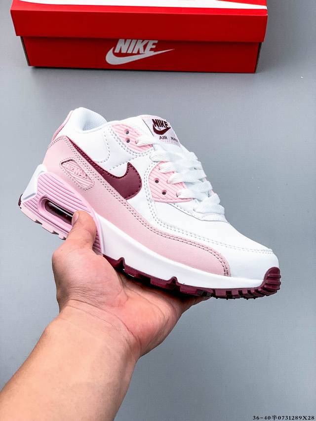 Company level! Nike Wmns Nike Air Max 90 Oreo Half Palm Air Cushion Full Leathe