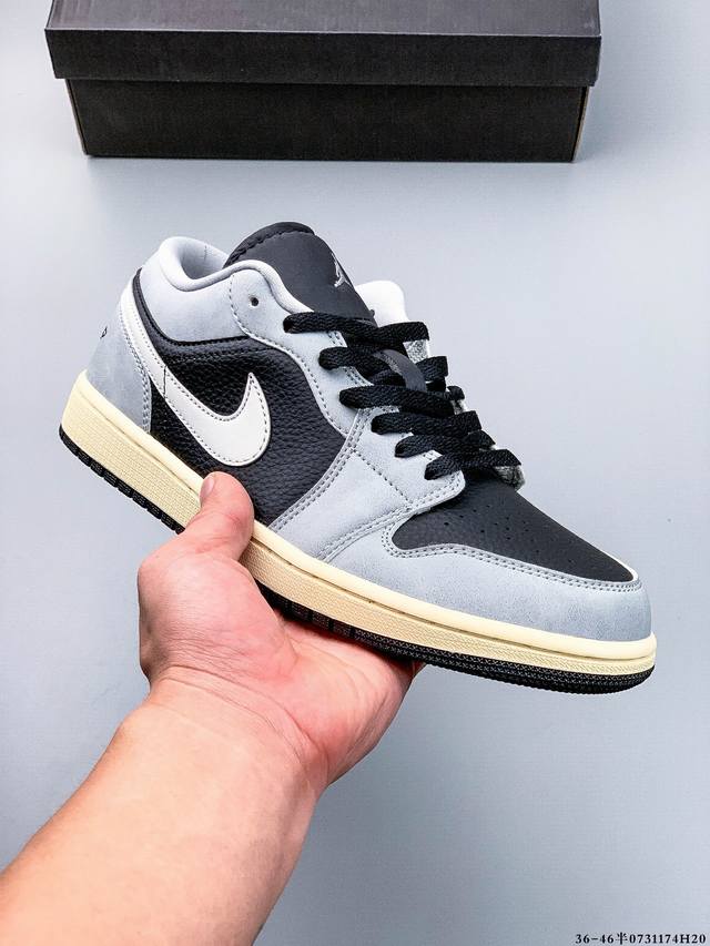 Second layer genuine label! Nike Air Jordan Low 1 Joe 1 low-top classic casual