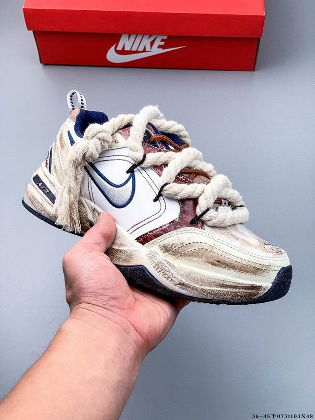 Company Level! Nike M2K 'DIY' Custom Tekno Nike Retro Trendy All-match Casual Sp