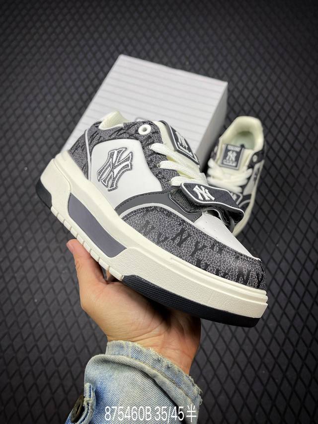 B The popular Mlb Chunky Liner Mid senior shoe series features lightweight, heig