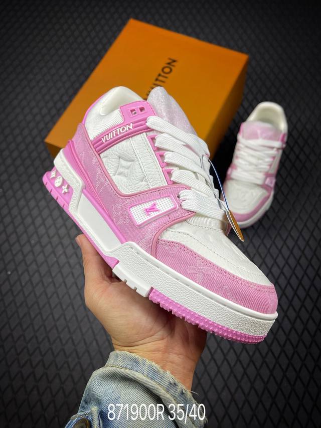 R Tyler X Louis Vuitton Lv Trainer low-top casual sneakers. Purchased through ov