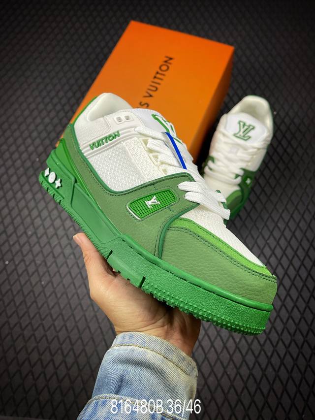 B LV Louis Vuitton Trail Sneaker Low Casual Sports Culture All-match Basketball
