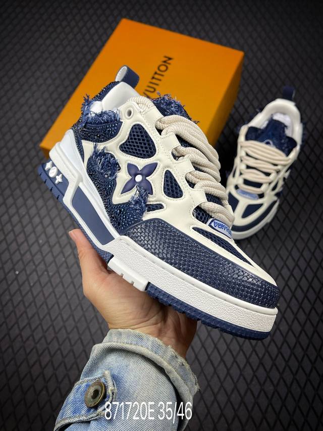 Lv - Louis Vuitton Trainer 2025 runway model, a 1:1 replica of the original! Ext