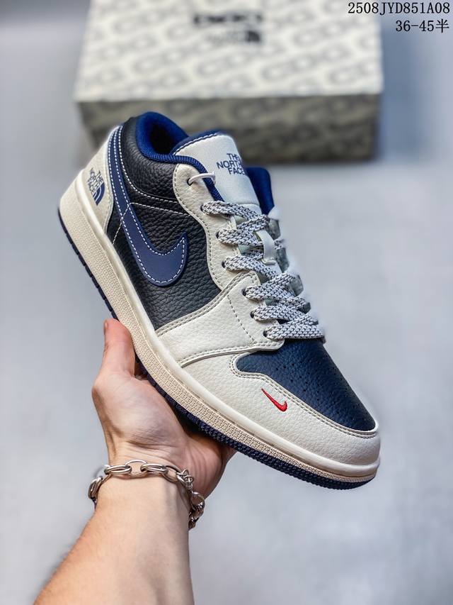 Limited sale! Air Jordan 1 Low Aj1 Joe 1 low-top casual sneakers, "black and whi
