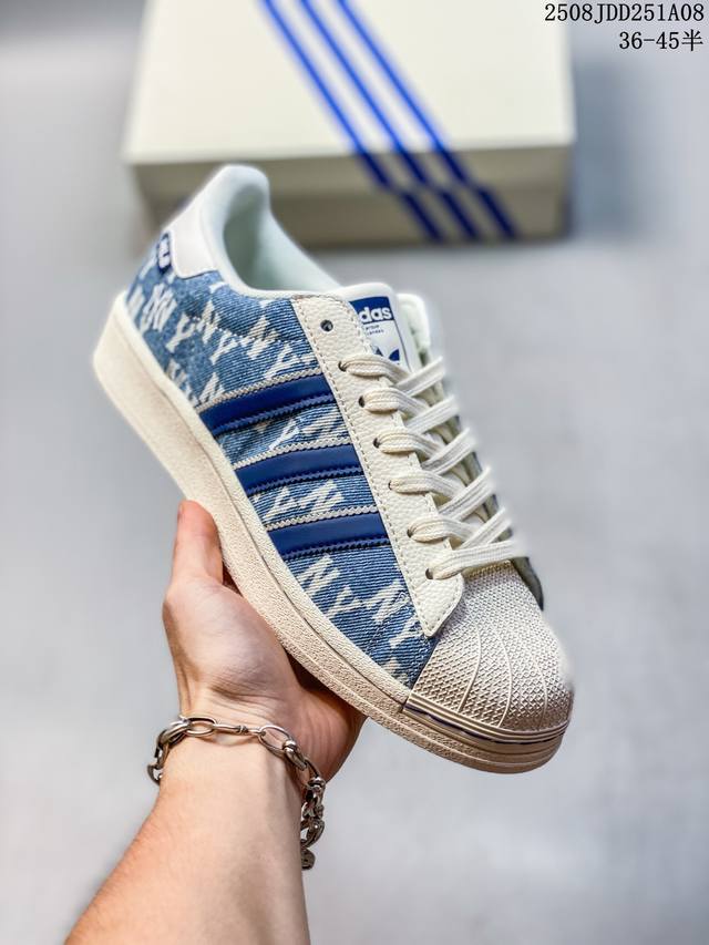Company-level Adidas Originals Superstar Shell Head Series Low-top Classic All-