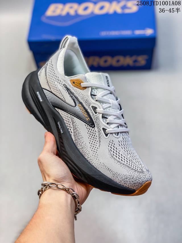 Brooks Glycerin GTS 22 Men's Shock-Absorbing Thick-Sole Marathon Running Shoes (