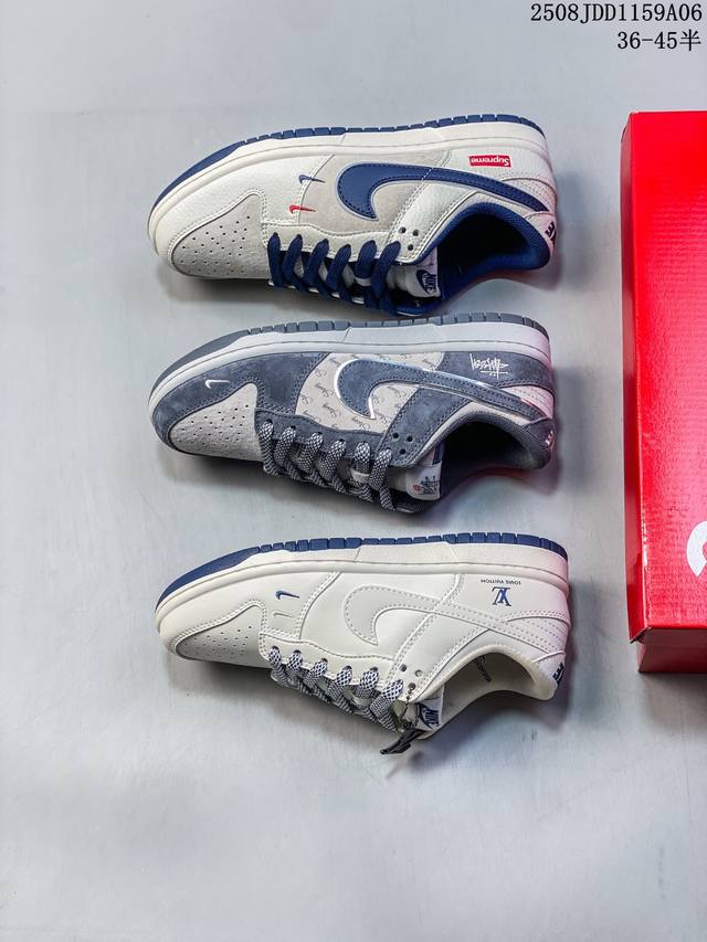 Overseas hit limited edition! Company-level Nike SB Dunk Low "LV joint double h