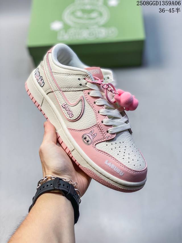 Overseas hit limited edition! High-end customized Nike SB Dunk Low "Labubu Labu
