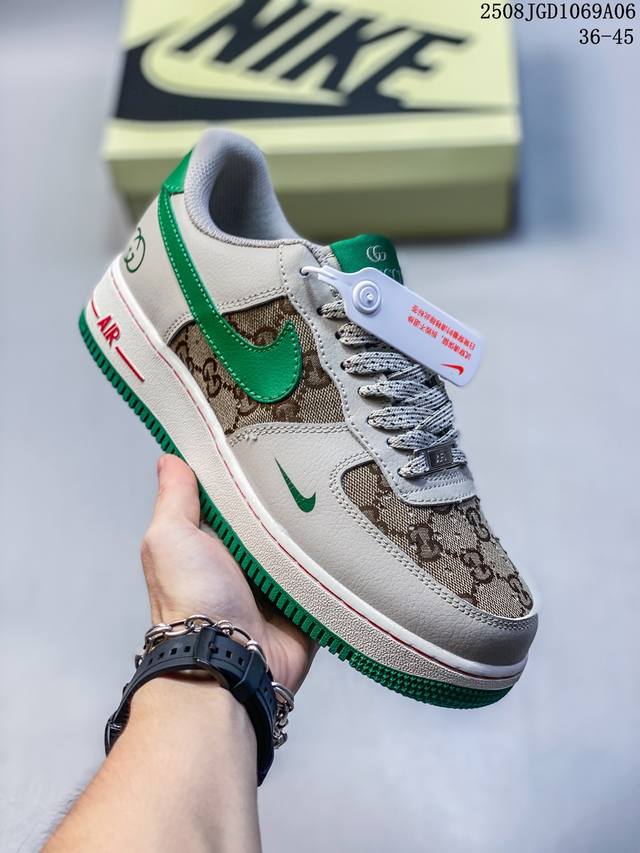Corporate-grade with half sizes Nike Air Force 1 '07 low-top, thick-soled, heig
