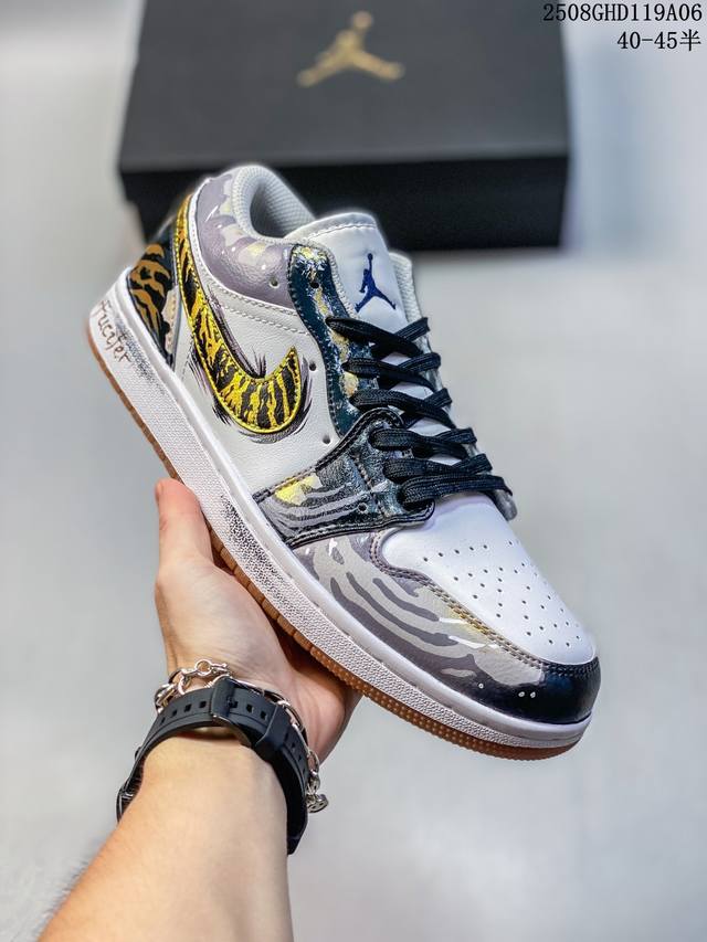 Company-level Nike Air Jordan 1 Low Aj1 Qiao 1 low-top casual sneakers synchron