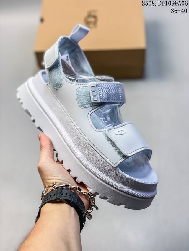 Ugg Goldenglow summer new casual comfortable thick-soled Velcro fashion sandals