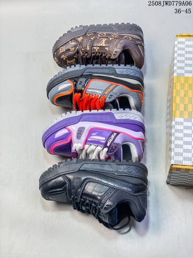 The corporate-grade Louis Vuitton Trainer Sneaker Low, a versatile sneaker from
