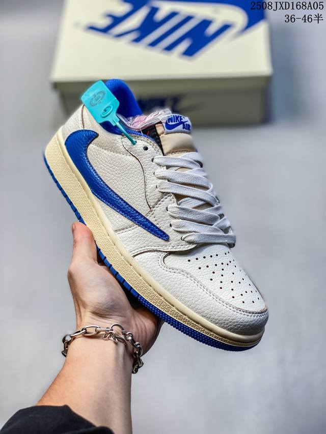 Authentic company-grade Nike Air Jordan 1 Low Og Sp Military Blue Aj1 Air Jordan