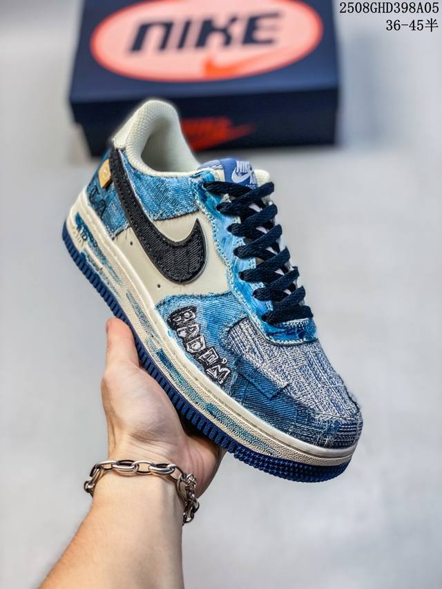 Corporate-grade with half sizes Nike Air Force 1 '07 low-top, thick-soled, heig