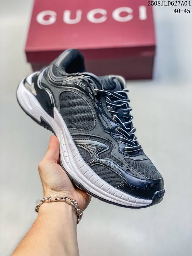 Gucci round-toe drawstring high-end, versatile casual sneakers for men and women