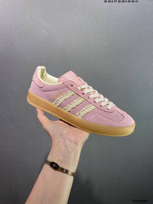 Ad Original Gazelle Indoor Trainers series, low-top, retro, versatile, casual, a