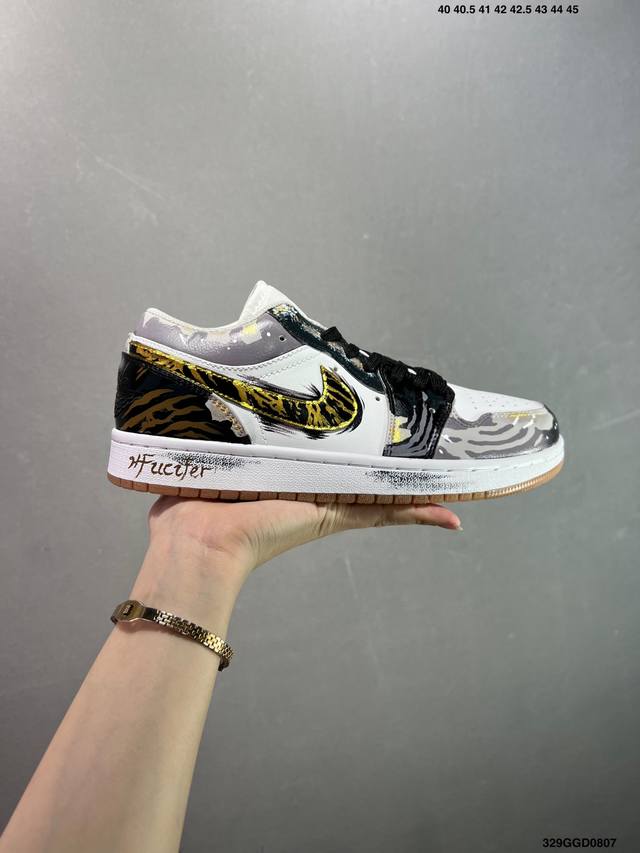 Company-level Nike Air Jordan 1 Low Aj1 Qiao 1 low-top casual sneakers synchron