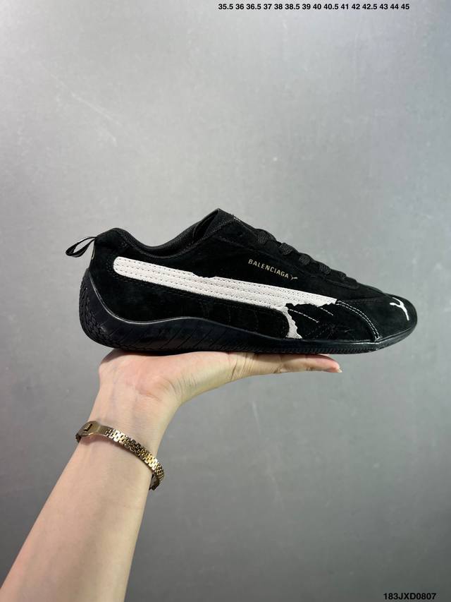 Company-level Paris collaboration: The Open Product x Puma Speedcat low-top lif