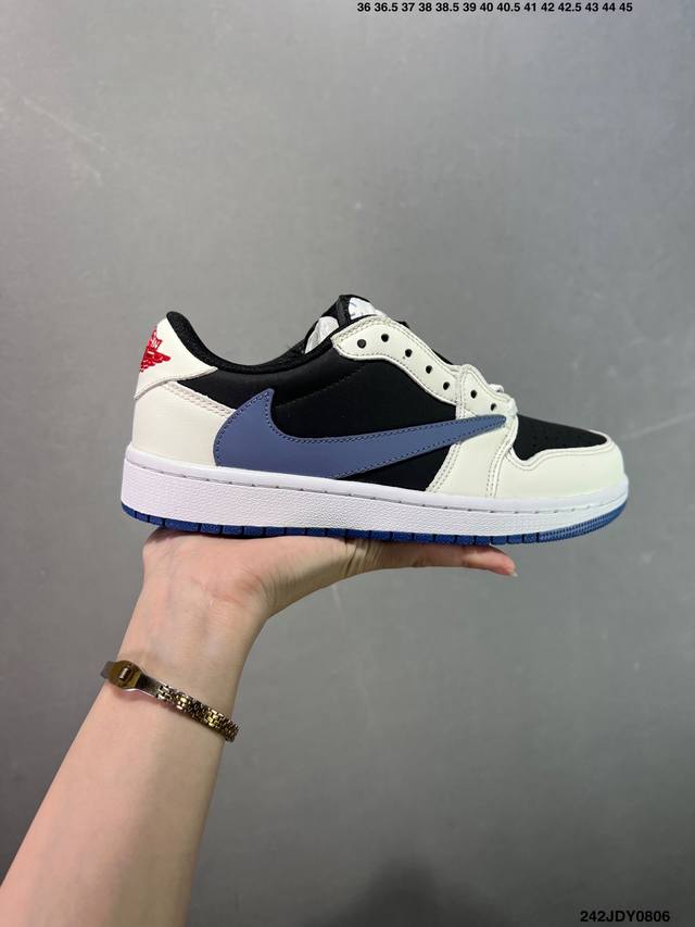 Aj1 Travis Scott X Air Jordan 1 "Reverse Mocha" Aj1 Joe 1 Ts Lightning joint rev