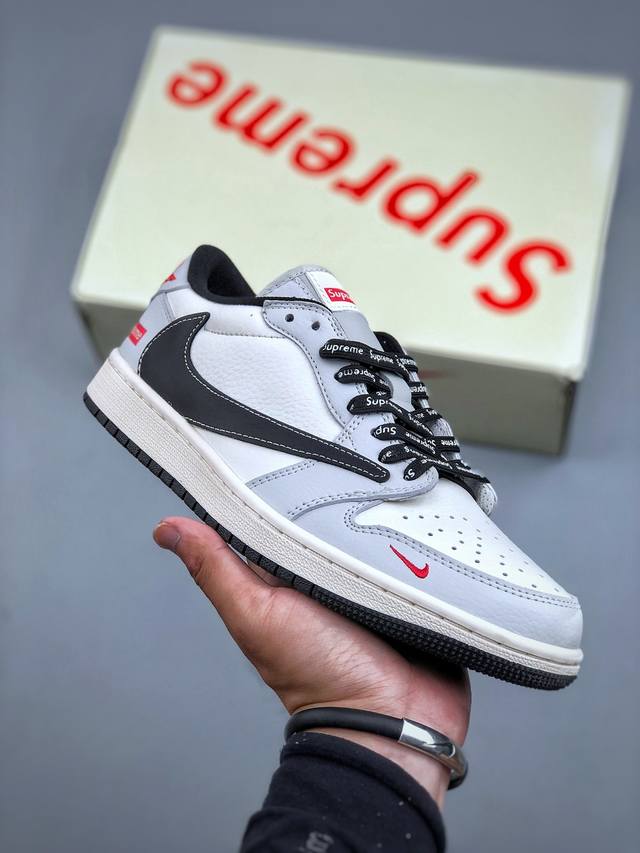 Special offer on the Travis Scott x Nike Air Jordan 1 Low x Supreme in beige, b