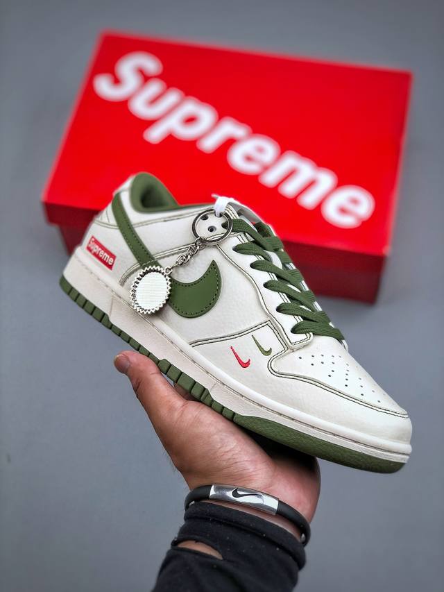 Welfare special price P version Nk Sb Dunk Low Supreme joint-military green doub
