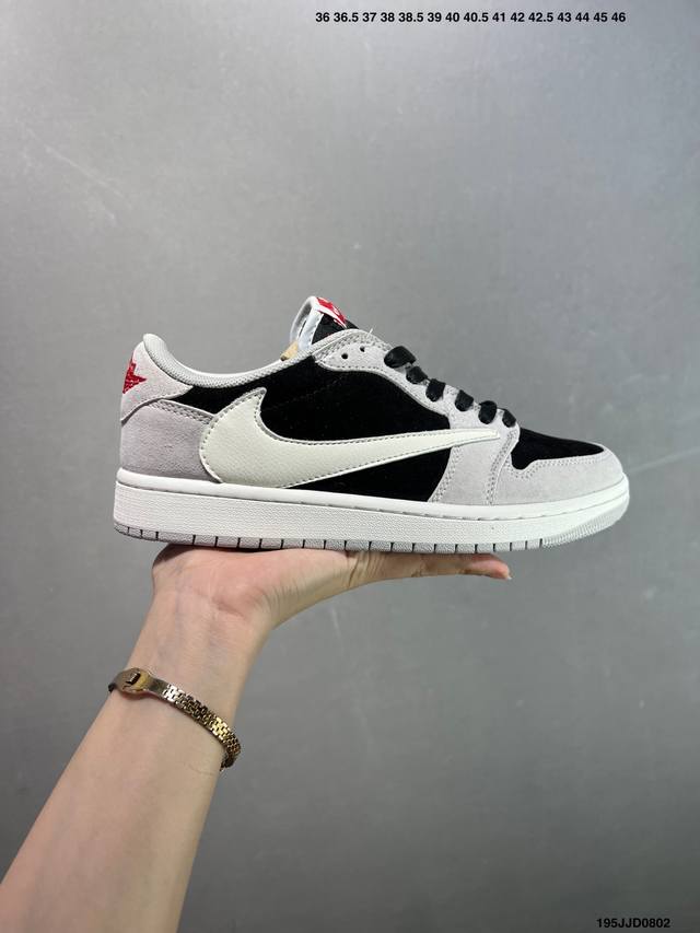 Aj1 Travis Scott X Air Jordan 1 "Reverse Mocha" Aj1 Joe 1 Ts Lightning joint rev