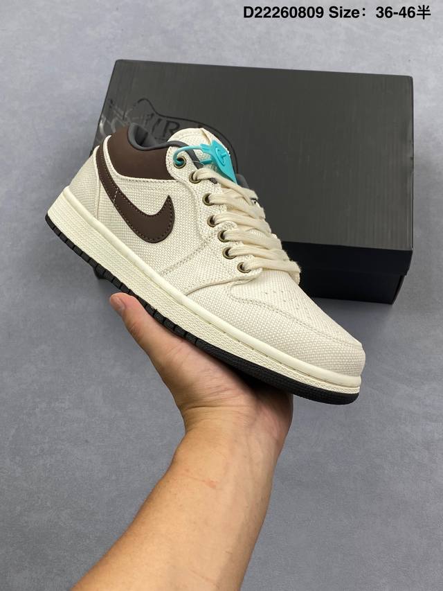 Air Jordan 1 Low Beige Brown Aj1 Jordan 1 Generation Aj1 Joe 1 Low Beige Brown J