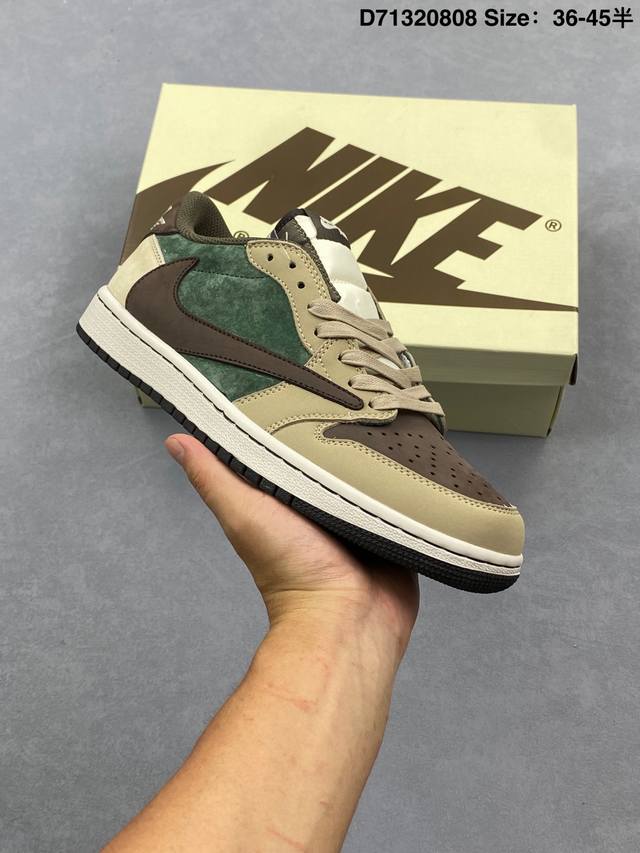 Fragment x Travis Scott x Air Jordan 1 Low three-way collaboration. The new thre