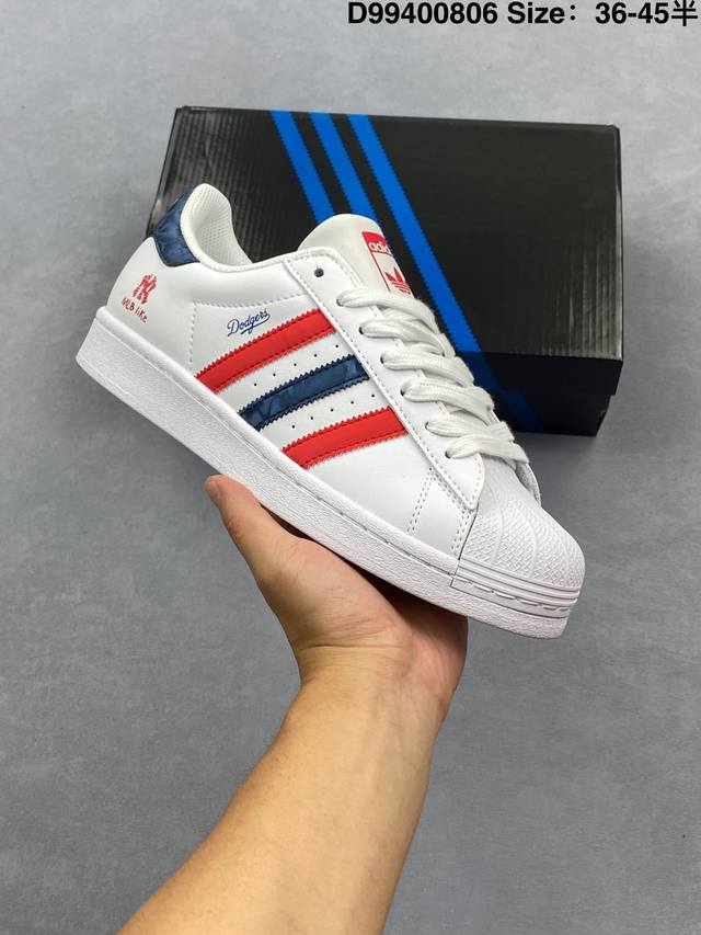 Adidas Originals Superstar shell toe 'DIY' series low-top classic and versatile