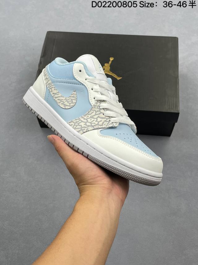 Nike Air Jordan 1 Low Aj1 Qiao 1 low-top casual sneakers synchronized with the o