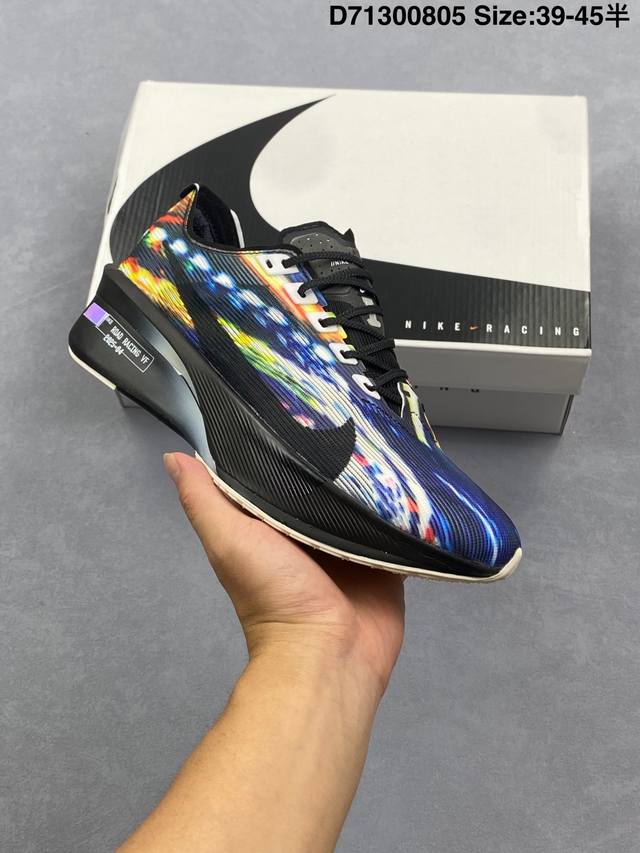 Nk Zoomx Vaporfly Next 4 low-top running shoes! J version! Black and white! Avai