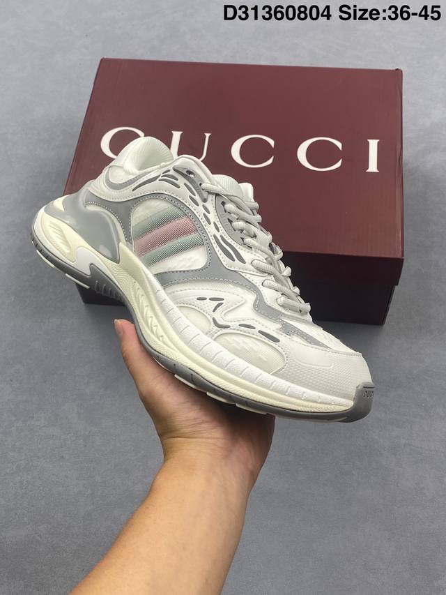 Gucci round-toe drawstring high-end, versatile casual sneakers for men and women