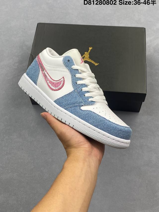 Company-level Nike Air Jordan 1 Low Aj1 Qiao 1 low-top casual sneakers synchron