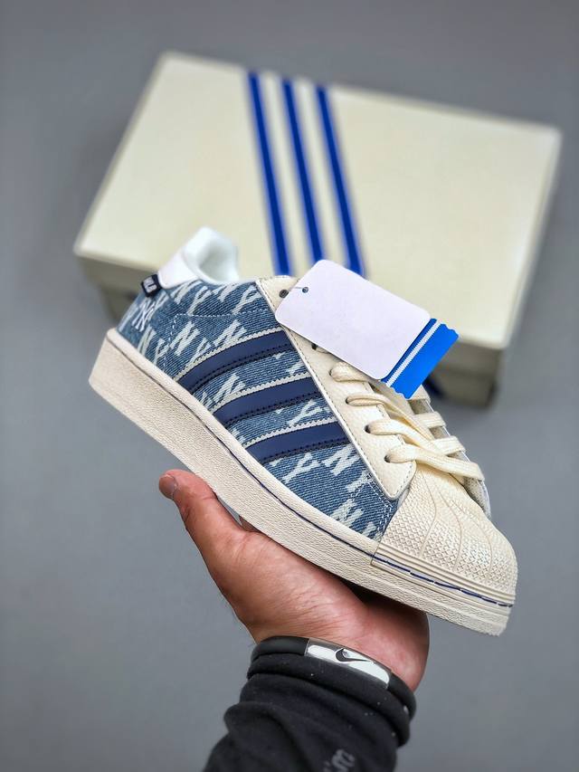 Adidas Originals Superstar Adidas clover shell head 'DIY' series low-top classic