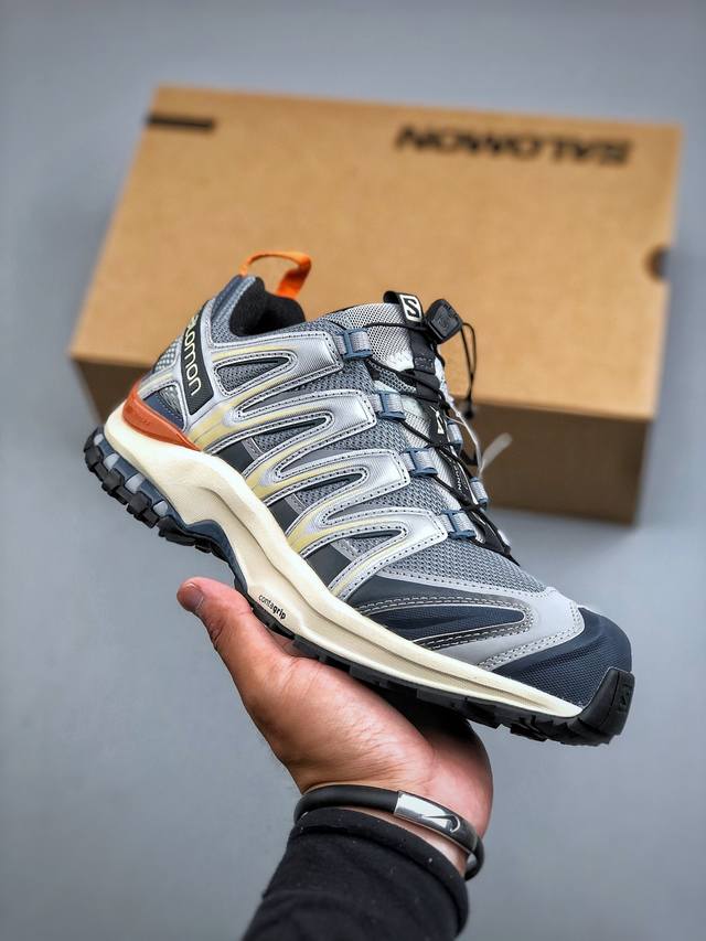 Salomon Xa Pro 3D Suede outdoor trail running shoes feature Sensifit upper techn