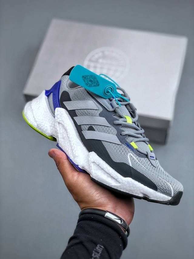 Adidas X9000L4 Boost Popcorn High-Elastic Retro Casual Sports Versatile Running