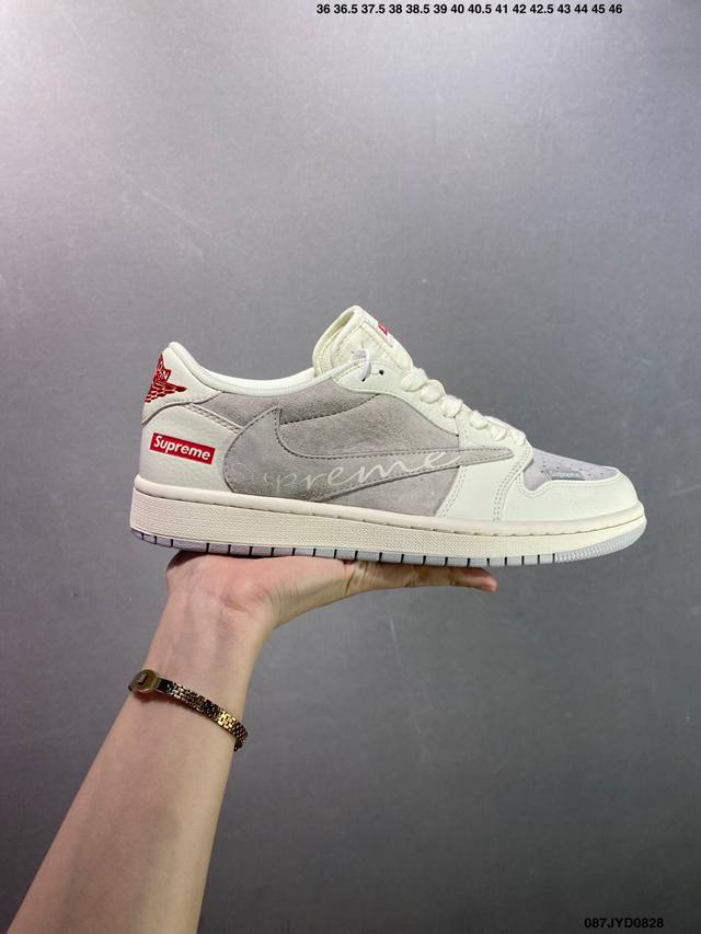 Corporate-level Nike Air Jordan 1 X Travis Scott Aj1 inverted hook Joe One inve