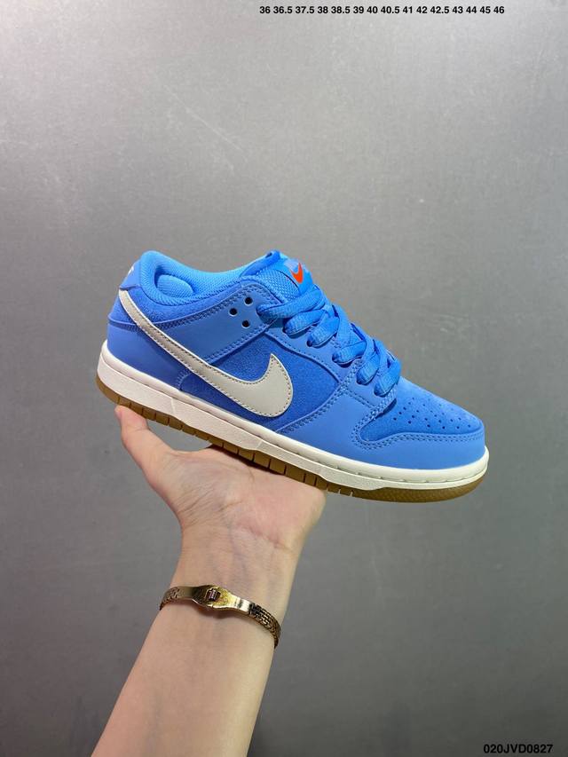 Company-level Nk Sb Dunk Low Pro Prm denim embroidery black and blue Original fi
