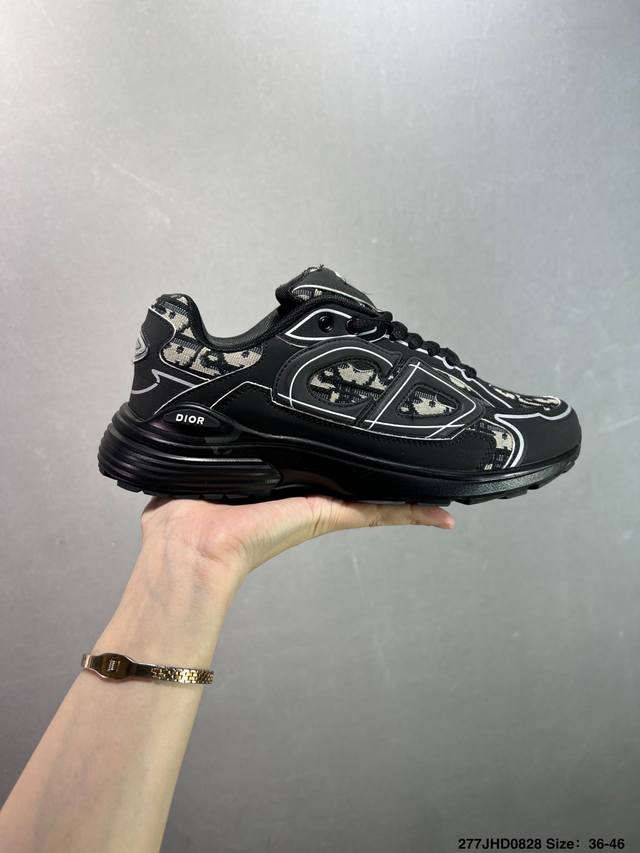 Dior mesh low-top sneakers. This collection features a black mesh fabric with a