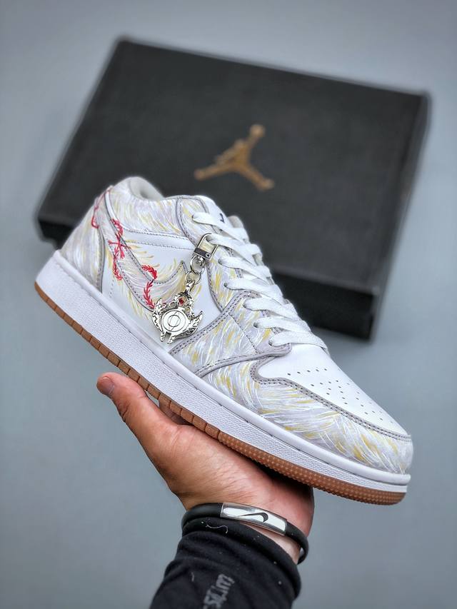 Nike Air Jordan 1 Low Se Aj1 Joe 1 "Diy" Nike low-top cultural basketball shoes