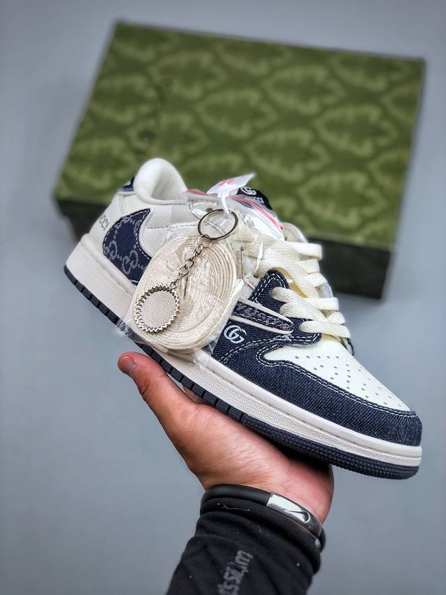 C Nike Air Jordan 1 Low co-branded custom Aj co-branded - high-end custom low-to