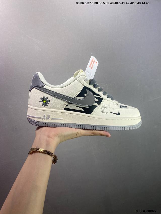 Corporate Supreme x Nike Air Force 1 Graffiti Beige Swoosh This model breaks th