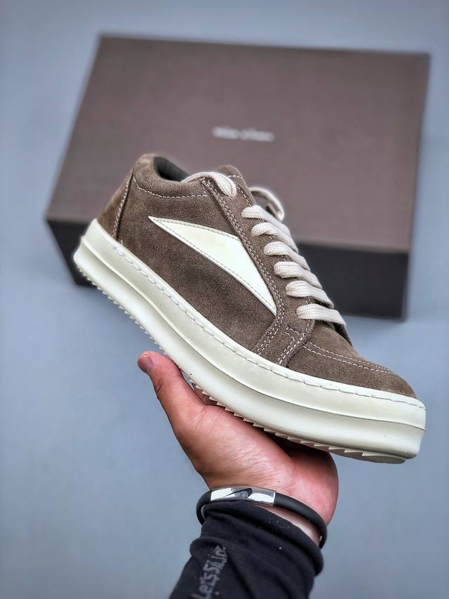 Rick Owens Rick Owens canvas low-top high street casual sneakers Size: 35-46 DDD