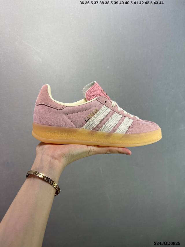 Company-level Adidas Originals Gazelle Indoor Trefoil casual non-slip and wear-r