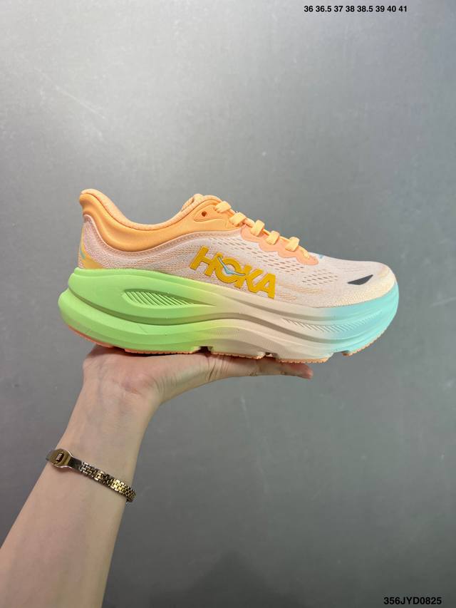 Company-level Hoka One One Bondi 9 Retro Comfortable Non-slip Wear-resistant Low