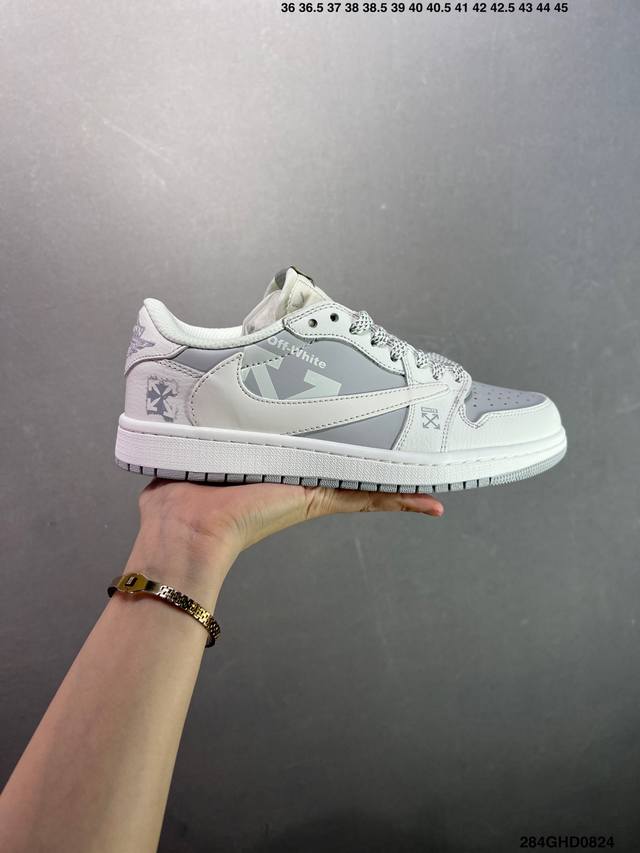 Corporate-grade Air Jordan 1 Low collaboration DDD. This model breaks the const