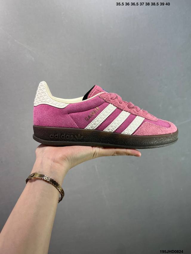 Company-level Adidas Originals Gazelle Indoor clover casual non-slip and wear-re